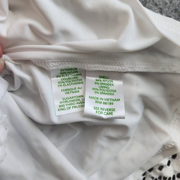 Lilly Pulitzer Parigi Skort Romper Resort White Scalloped Lace Mini Dress M NWT - Picture 9 of 12